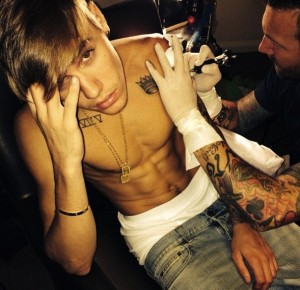 Justin Bieber new tattoo