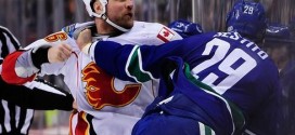 Vancouver Canucks, Calgary Flames : Eight ejected after brawl 2 seconds into game