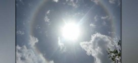 Giant ring appears around the sun