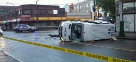 Officers investigate police wagon collision, Report