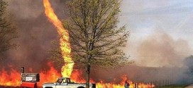 Firenado caught on camera in Missouri