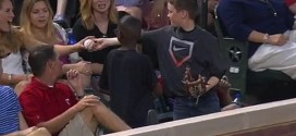 Young MLB fan's smooth move