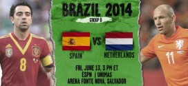 World Cup 2014 - Group B : Spain Vs Netherlands