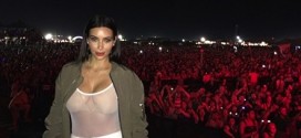 Kim K.'s sheer Bonnaroo look