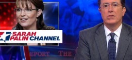 Colbert mocks Sarah Palin channel