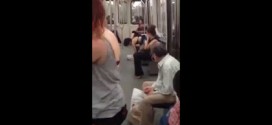 Woman plucks and eats raw bird on Montreal Metro