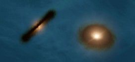 Researchers find binary star system with misaligned protoplanetary discs