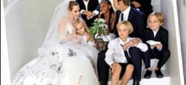 Angelina Jolie walked down the aisle by her elder sons Maddox and Pax