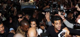 Kim Kardashian tackled in crowd in Paris