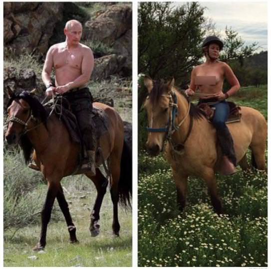 Chelsea Handler comedienne mocks Putin with topless photo