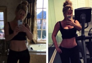 Kim Zolciak : Star Shows Off Her Post-Baby Tummy Tuck 'Before and After' on Facebook