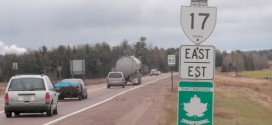 One dead, part of Hwy 17 closed after truck loses load of logs