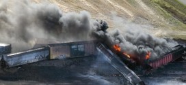 Train Derails in Saskatchewan and Catches Fire