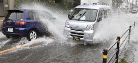 Typhoon Phanfone slams into Japan, One US airman killed