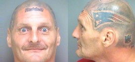 Victor Thompson Patriots Fan With Tom Brady Helmet Tattoo Arrested For Narcotics