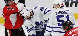 NHL : Maple Leafs - Senators fan brawl caught on video (Watch)