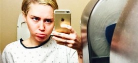 Miley Cyrus Hospitalized : Singer worries fans by posting sad selfies in a hospital gown