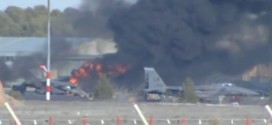 Greek Air Force F-16 Crashes : killing 10, Spain officials say