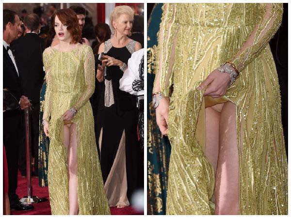 Emma Stone Wardrobe Malfunction Photo Actress Flashes Nude