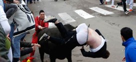 Student Gored In Spain : Fighting bull leaves American student Ben Milley with 16-inch wound