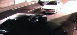 Thief knocked out when brick bounces off a car (Video)