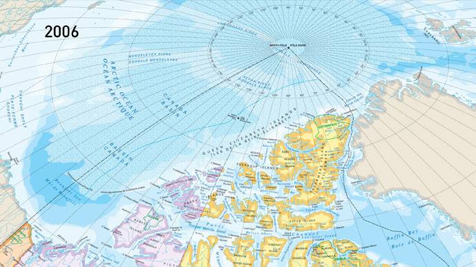 Arctic sea ice gains can be seen on new government map of Canada (Photo)