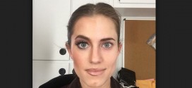 Allison Williams : Girls Actress Posts Makeup both before and after in one Instagram selfie