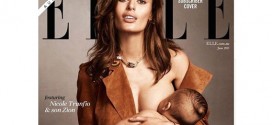 Nicole Trunfio Breastfeeds Her Son On Cover Of ELLE Magazine