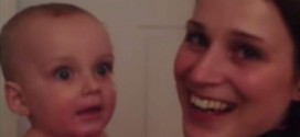 Mom's twin stuns baby : Watch as adorable baby reacts when meeting his mum's twin sister for the first time