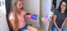 Isabella : Little girl receives 3D-printed arm