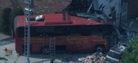 New York City Bus Crash : At Least 6 Injured After Tour Bus Slams Into Rego Park Home, Officials Say