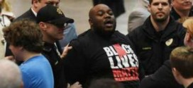 Donald Trump protester removed from Birmingham rally