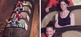 'Angry' woman frowns on Splash Mountain - Photo goes viral