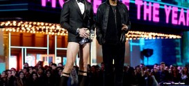 Alexander Skarsgard strips off at MTV Movie Awards