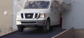 Chris Forsberg drifts a Nissan NV Cargo Van (Video)