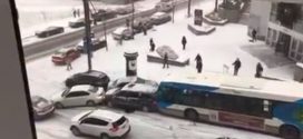 Montreal bus crunch video goes viral (Watch)