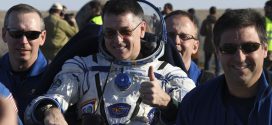 Three International Space Station crew members return to Earth